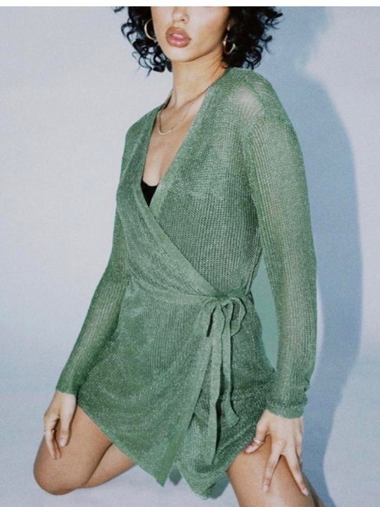 Lioness Dresses & Skirts - Lioness Take Me to Rio new no belt, Xl metallic khaki green